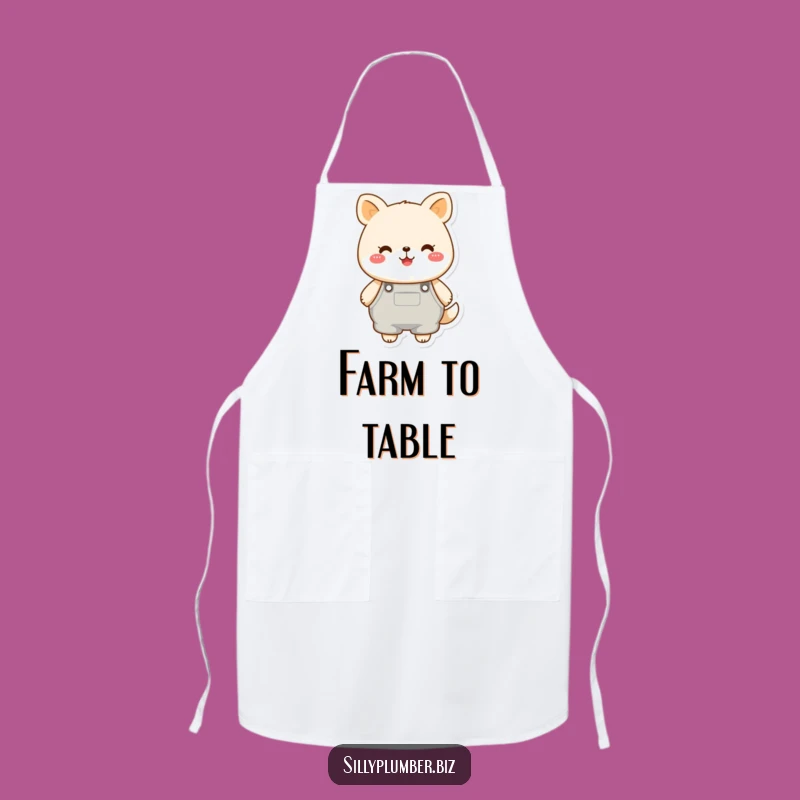 Funny Overalls Animal Apron: Cook Up Fun in Style
