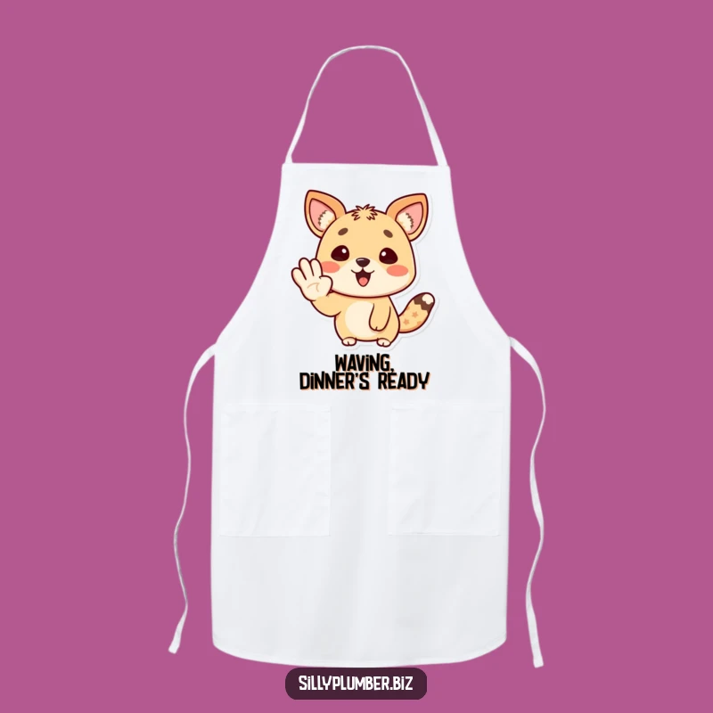 Kitchen Fun Funny Animal Wave Apron: Cheerful Greeting Gift
