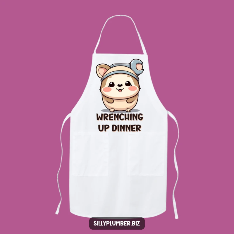Funny Wrench Hat Animal Apron: Cook Up Projects with a Smile