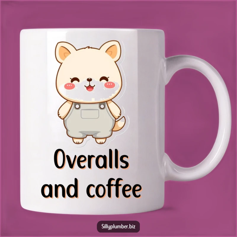 Funny Cheerful Animal Overalls Mug: A Hilarious Gift for Fun Lovers