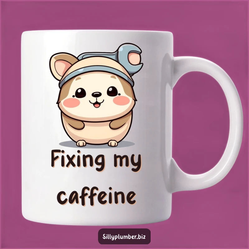 Funny Wrench Hat Animal Mug: A Hilarious Gift for Handy Friends