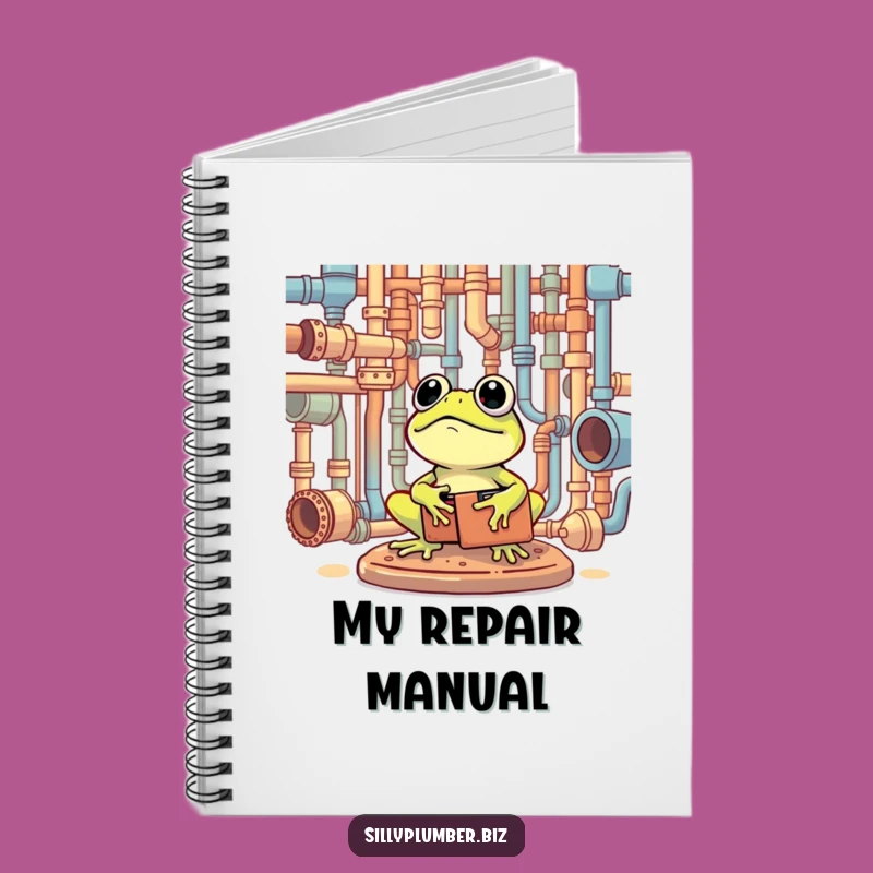 Funny Frog Plumber Notebook: Lined Journal for Fix-It Ideas
