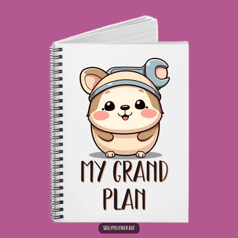 Funny Wrench Hat Animal Notebook: Jot Down Ideas with Ingenuity