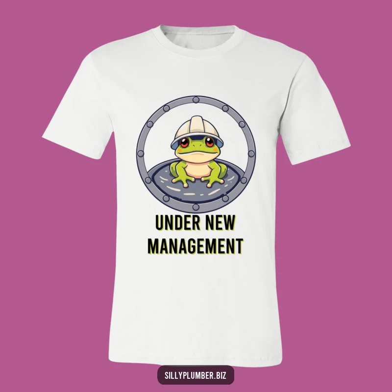 Funny Frog Hard Hat T-Shirt: Construction Worker Frog Tee